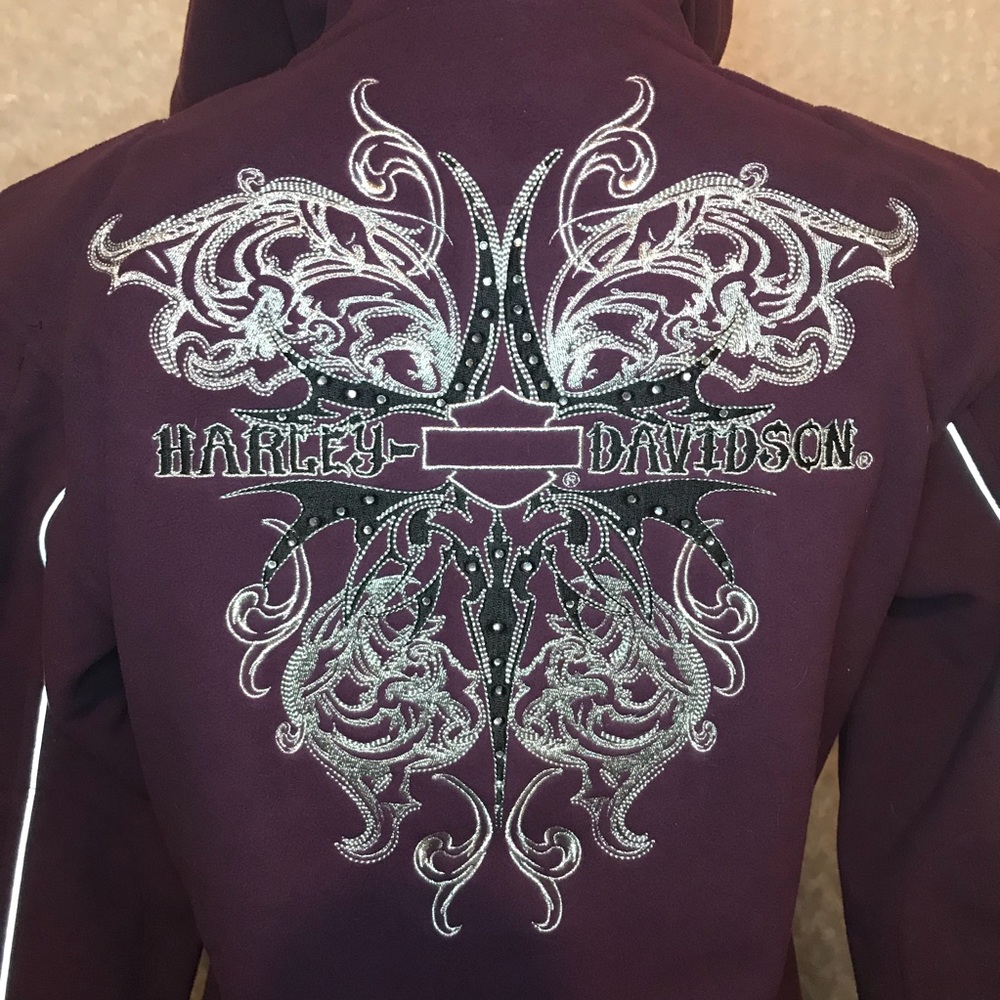 Harley Davidson Embroidered Fleece Jacket